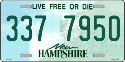 NH license plate 3377950