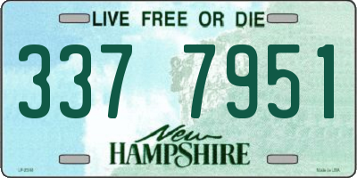 NH license plate 3377951