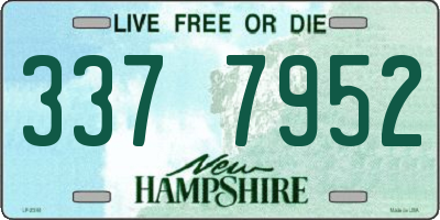 NH license plate 3377952