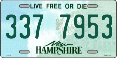 NH license plate 3377953