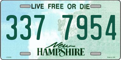NH license plate 3377954