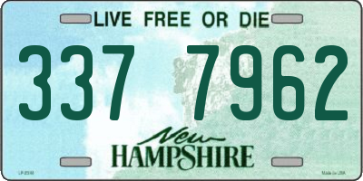 NH license plate 3377962