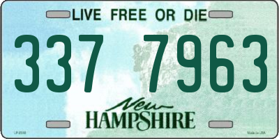 NH license plate 3377963