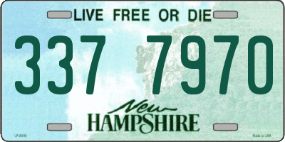 NH license plate 3377970