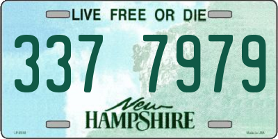 NH license plate 3377979