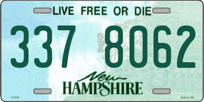 NH license plate 3378062