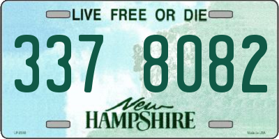 NH license plate 3378082
