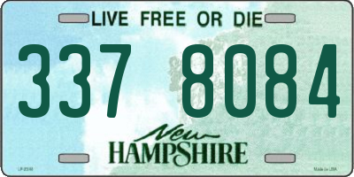 NH license plate 3378084