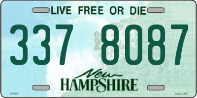 NH license plate 3378087