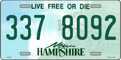 NH license plate 3378092