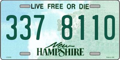NH license plate 3378110