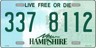 NH license plate 3378112