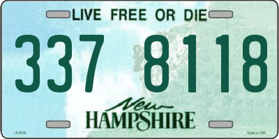 NH license plate 3378118