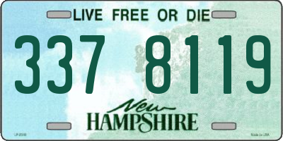 NH license plate 3378119