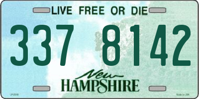 NH license plate 3378142