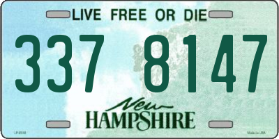 NH license plate 3378147