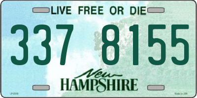 NH license plate 3378155