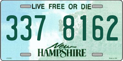 NH license plate 3378162