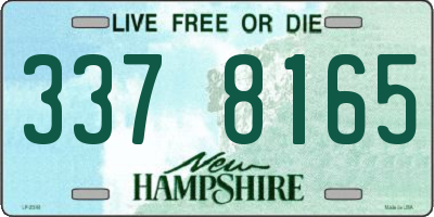 NH license plate 3378165