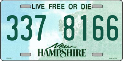 NH license plate 3378166