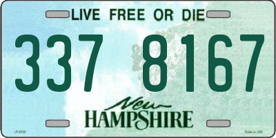 NH license plate 3378167