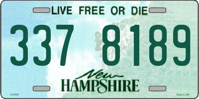 NH license plate 3378189
