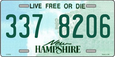NH license plate 3378206