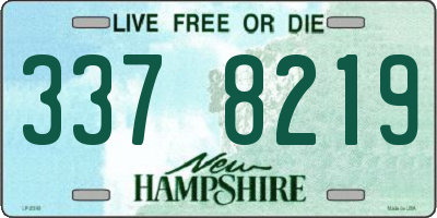 NH license plate 3378219