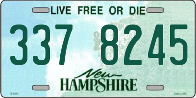 NH license plate 3378245