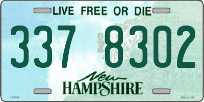 NH license plate 3378302