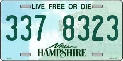 NH license plate 3378323