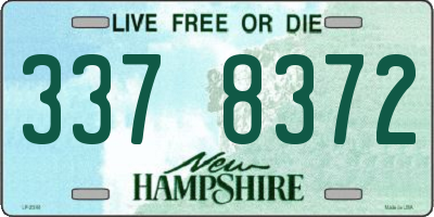 NH license plate 3378372