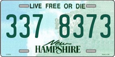 NH license plate 3378373