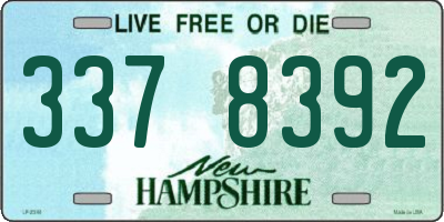 NH license plate 3378392