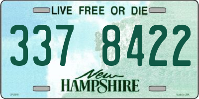 NH license plate 3378422
