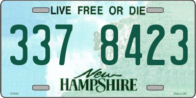NH license plate 3378423