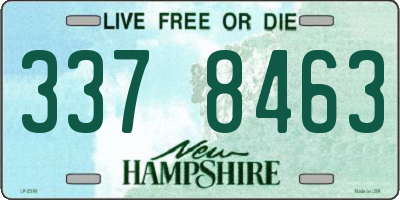 NH license plate 3378463