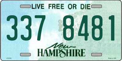 NH license plate 3378481
