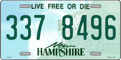 NH license plate 3378496
