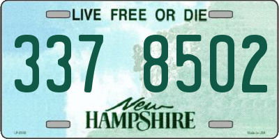 NH license plate 3378502