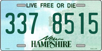 NH license plate 3378515