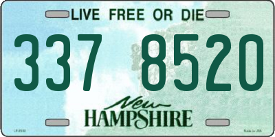 NH license plate 3378520