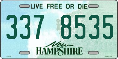 NH license plate 3378535
