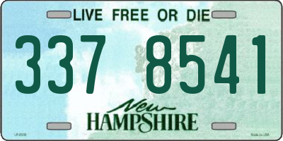 NH license plate 3378541