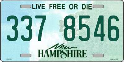 NH license plate 3378546