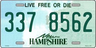 NH license plate 3378562