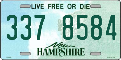NH license plate 3378584