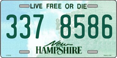 NH license plate 3378586