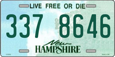 NH license plate 3378646