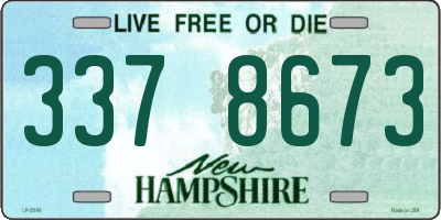NH license plate 3378673